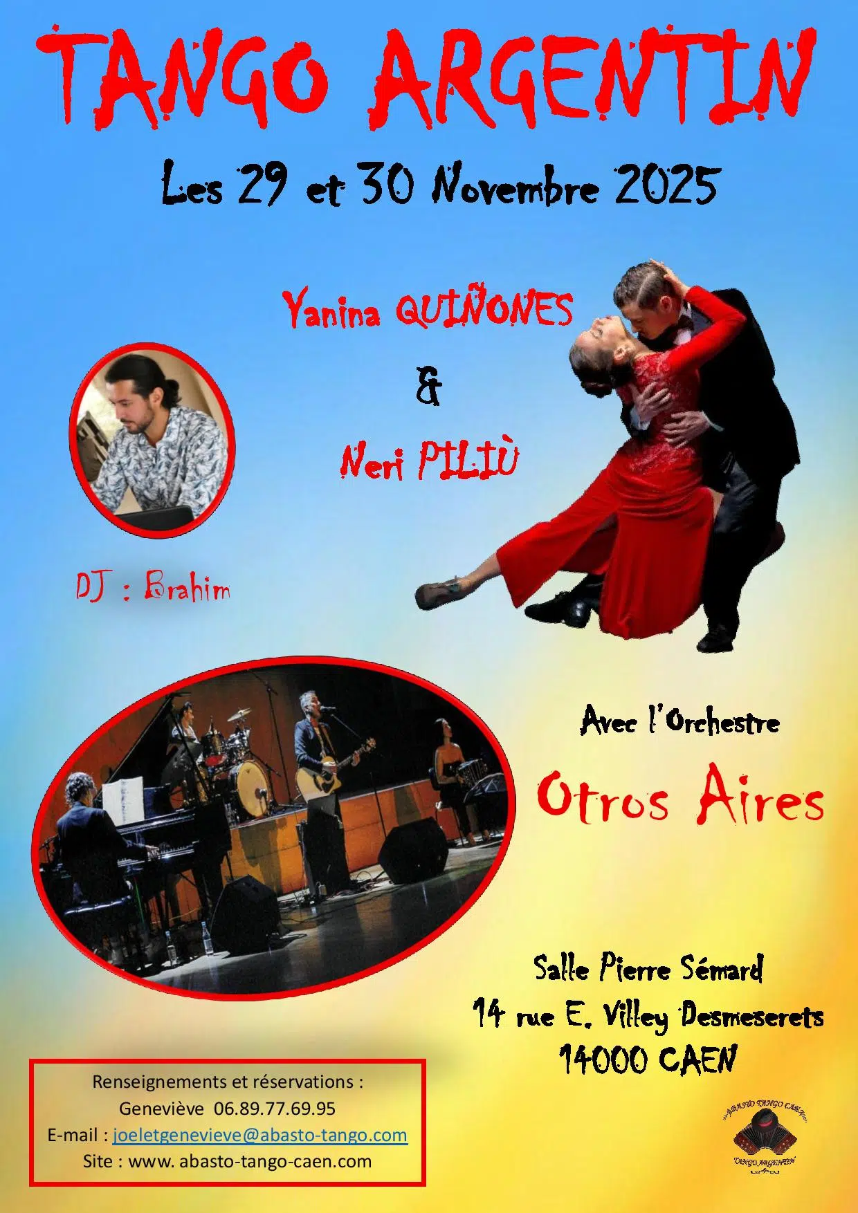 SATURDAY 29 and SUNDAY 30 NOVEMBER 2025 Yanina QUIÑONES & Neri PILIU